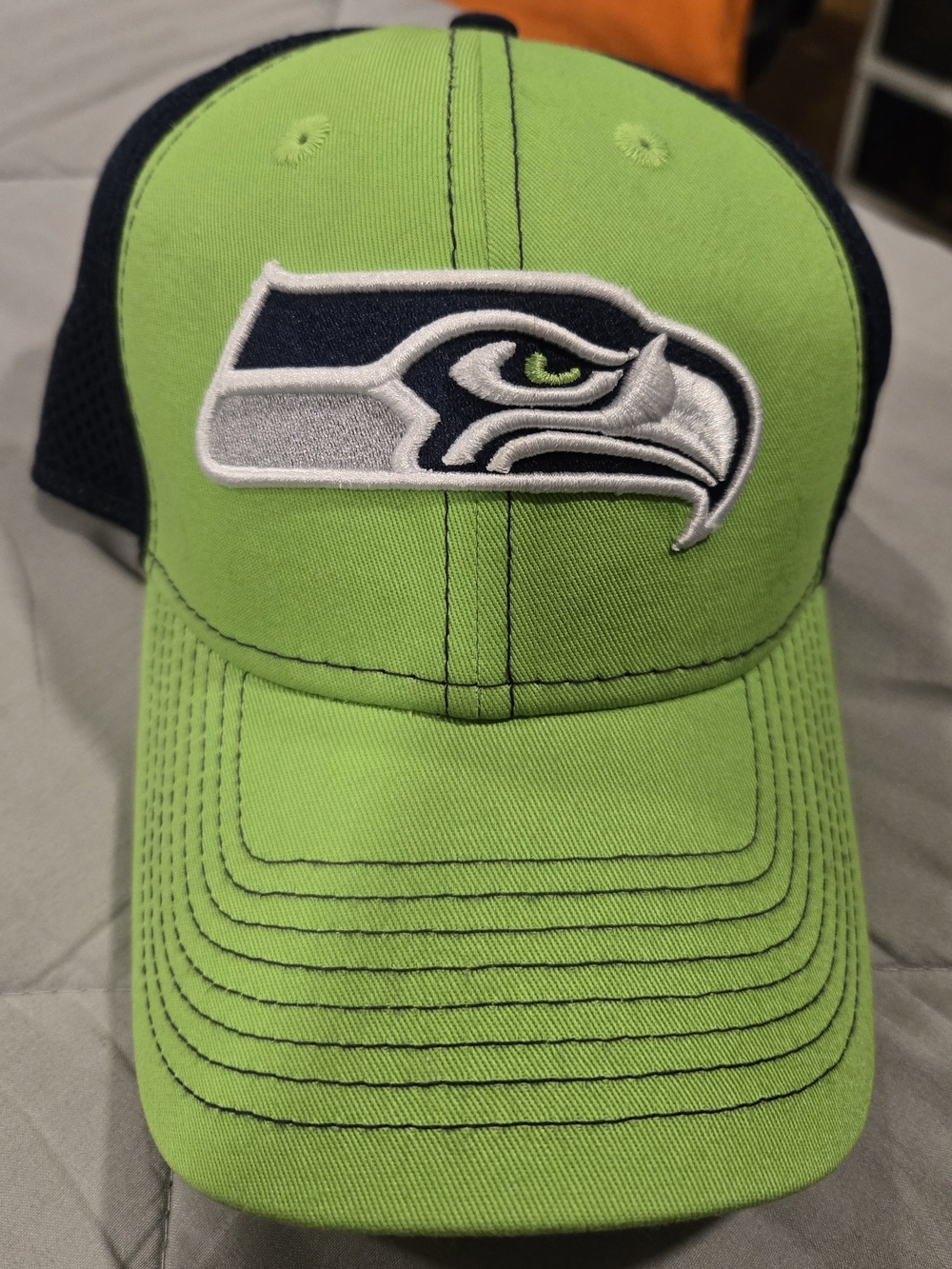 Seattle Seahawks Green & Navy Mesh Cap